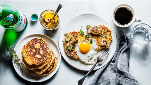 Hero-French-Paris-Restaurant-Best-Breakfast-Travel-La-Bourse-et-La-Vie-Ellsworth-Holybelly-Ob-la-di-Egg-Cornmeal-Pancake-Mushroom-Confit-Savory-Brunch-Recipe